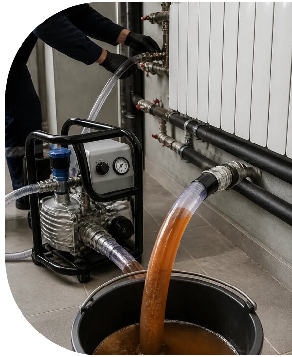 Промывка системы отопления в Краснокамске от 5069 р. | АПаруса-Кнм